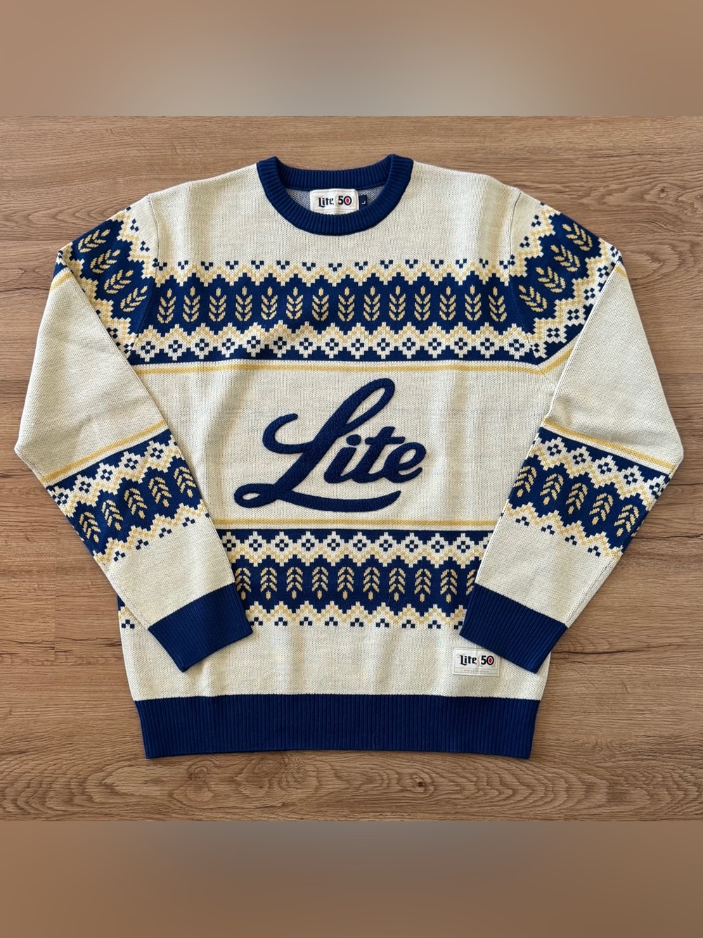 Miller Lite Christmas Sweater Size Large